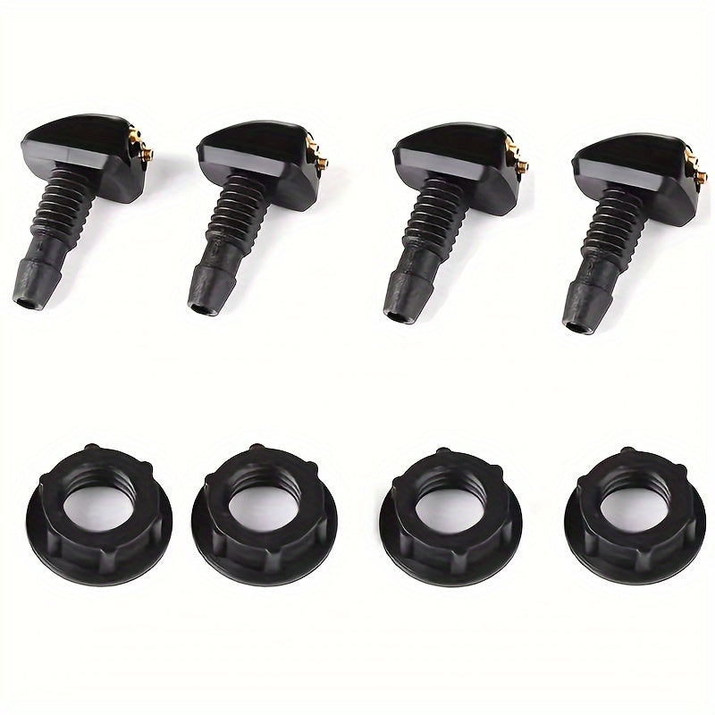 Универсальный комплект форсунок омывателя лобового стекла автомобиля, прочная шланг, несколько соединителей