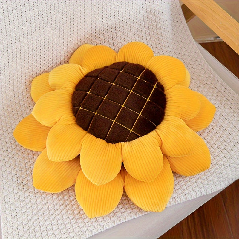 Almohada decorativa de girasol para decoración del hogar y regalo, 16x16 pulgadas