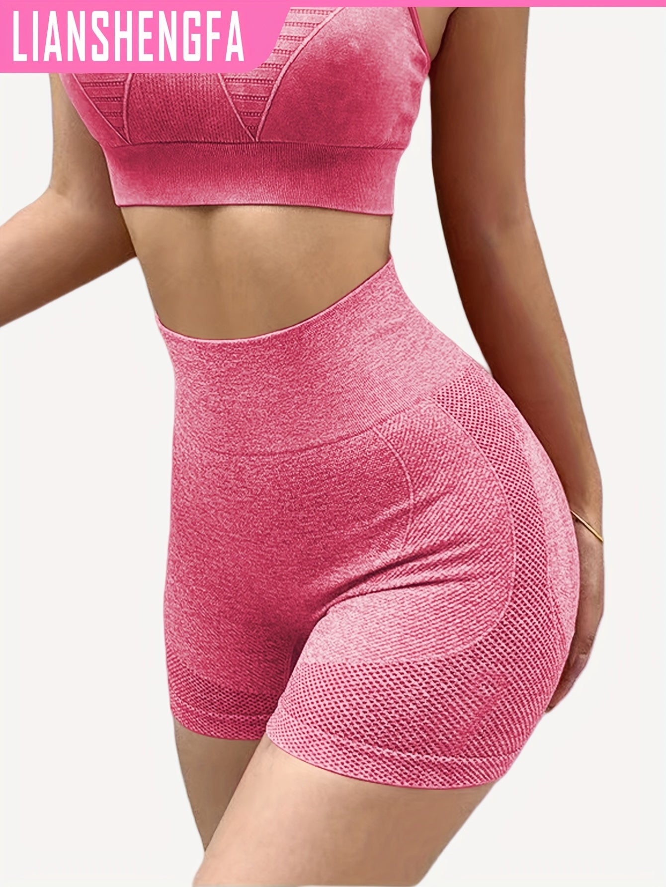 Seamless High Waist Yoga Leggings with Butt Lifting Support for Running and Outdoor Sports
