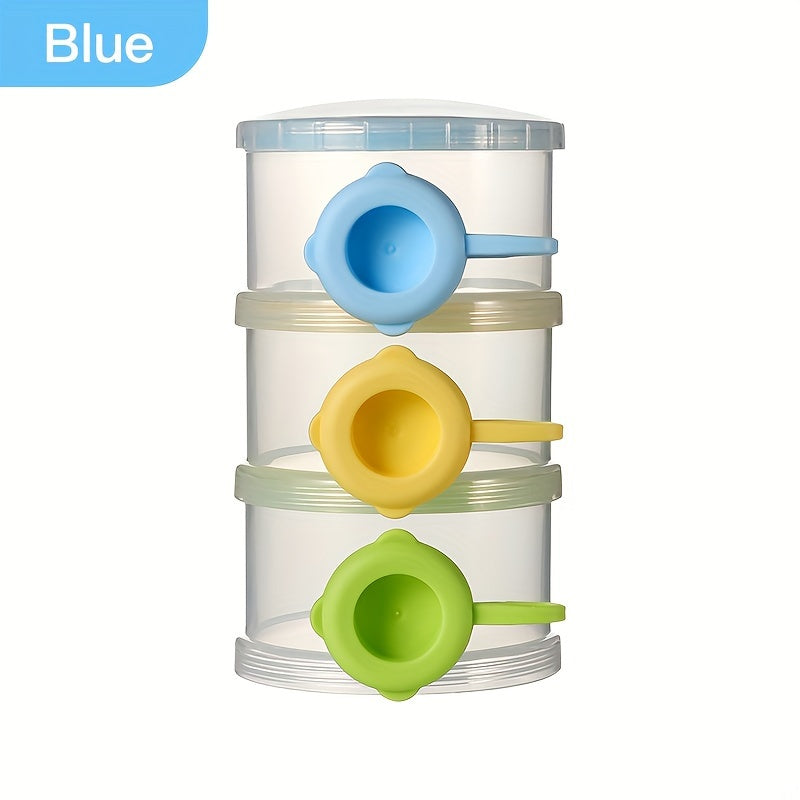Baby Food Storage Container Milk Powder Dispenser 3 Layers BPA Free 360ml
