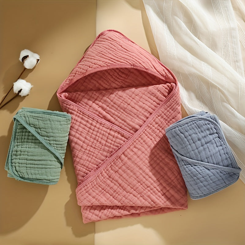 Baby Hooded Towel Cotton Plush for Newborns and Toddlers 0-3 Years