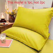 Soft Brushed Solid Color Pillowcase with Envelope Closure, Machine Washable Bedding