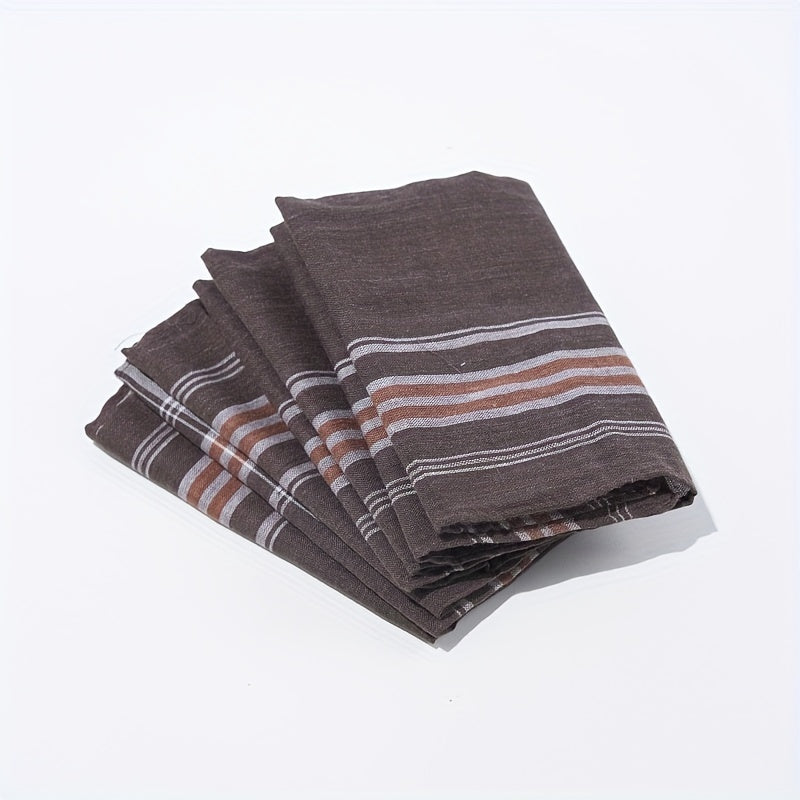 Set of 12 Men's Vintage Plaid Cotton Handkerchiefs Classic Style Hankies