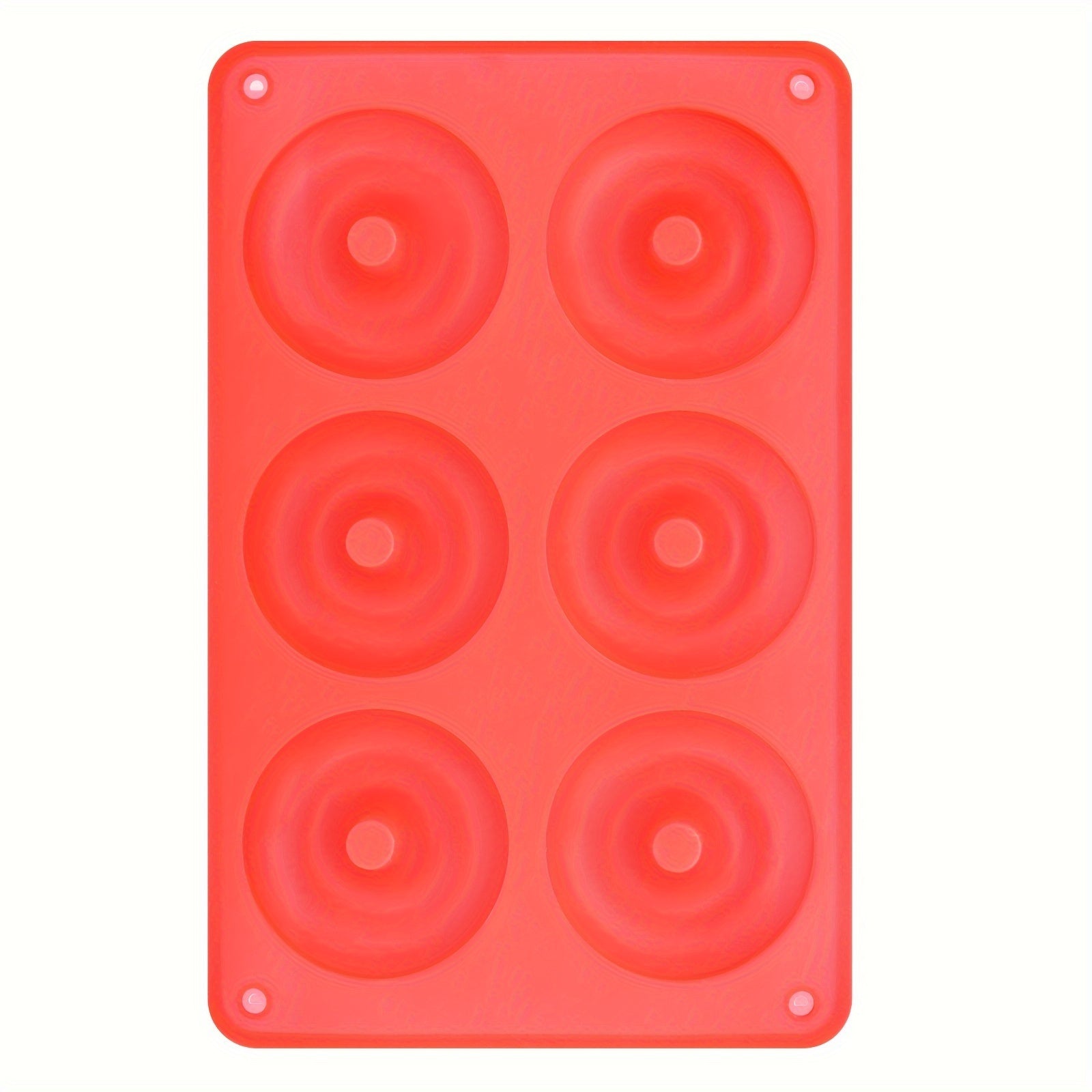 Silicone Donut Mold 6-Cavity Baking Cake Pudding Jelly Chocolate Soap Resin
