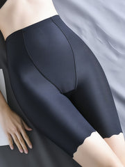 Women's Seamless High Waisted Body Shaping Shorts in Polyamide Spandex Solid Color