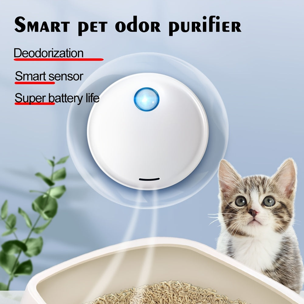 Removedor de olores de mascotas para gatos, recargable por USB, para baño, zapato, caja de arena y desodorante