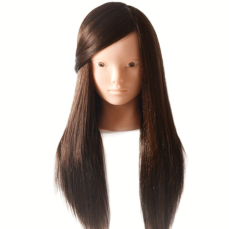 Unisex Professional Mannequin Head with 85% Human Hair for Hair Styling Practice
