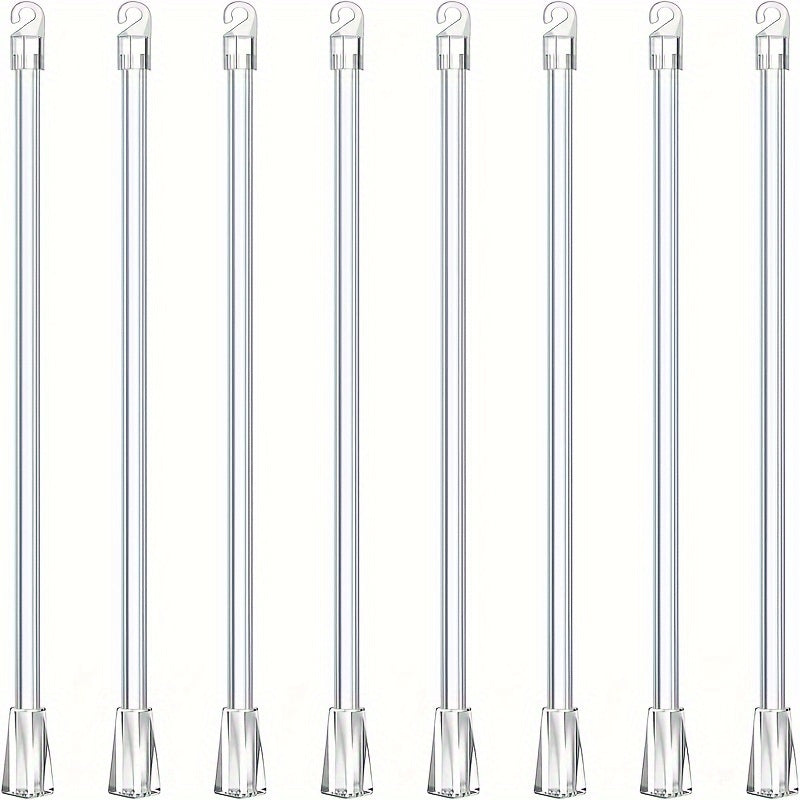 2-10 dona Klassik uslubdagi rangli plastik qalamlar to'plami, 43 sm shaffof konversiya tayoqlari bilan