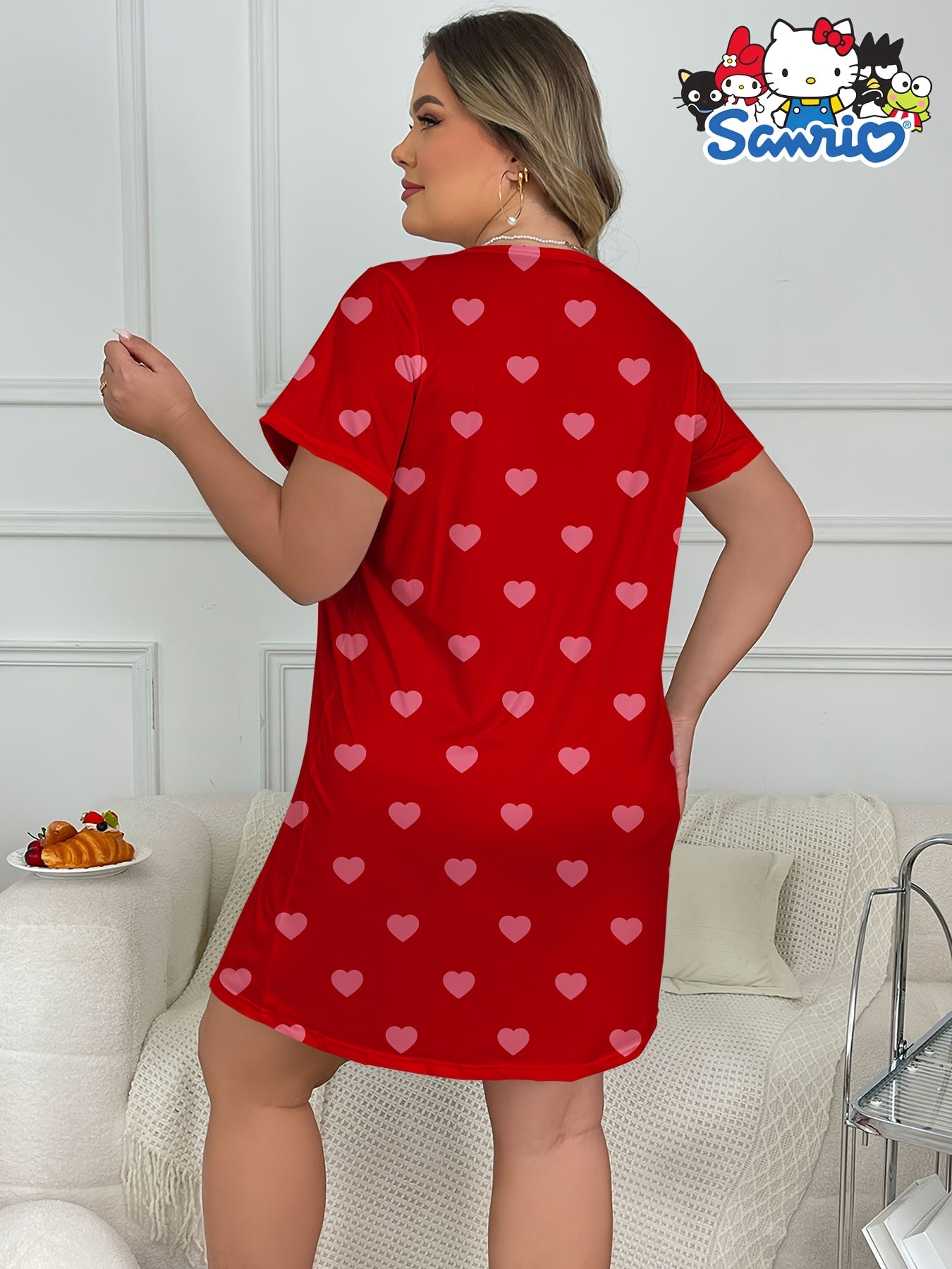 Women's Pastel Purple Sleepdress Plus Size Nightgown Lounge & Sleepwear