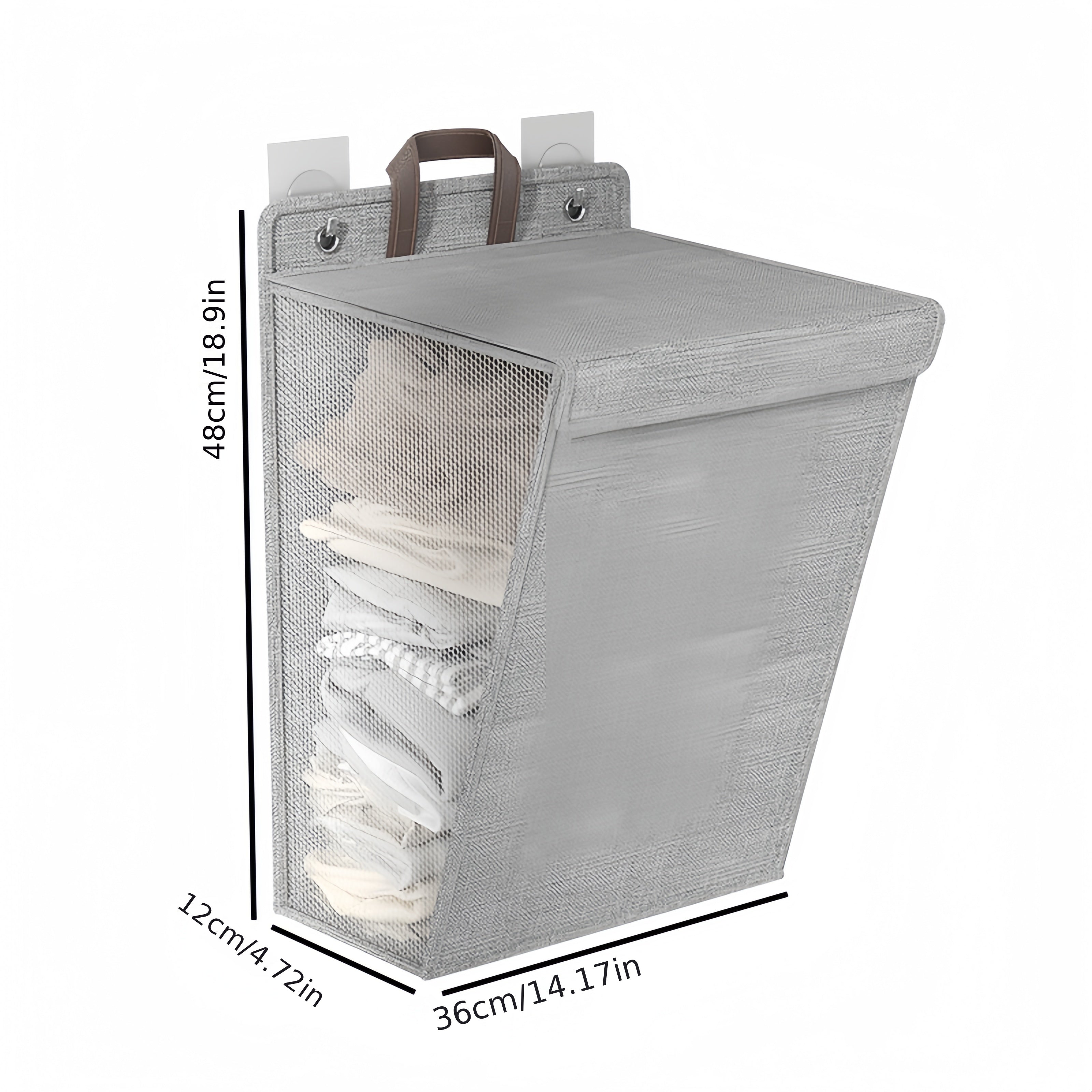 cesta de ropa rectangular con tapa, cesta plegable para ropa sucia para baño y dormitorio