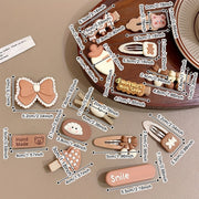 14 ta jigarrang kamon soch qisqichlari