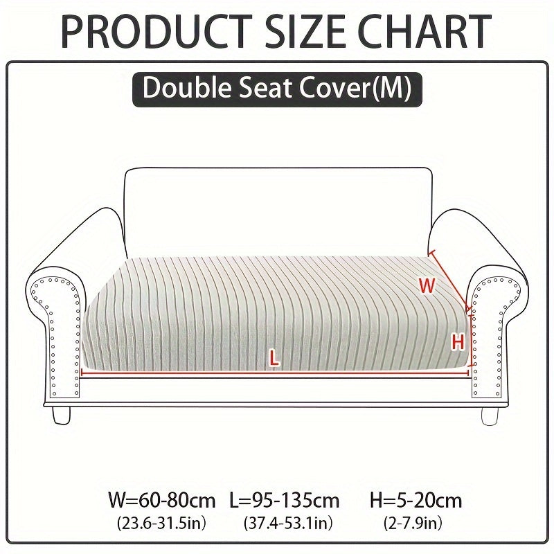 Светло-серая чехол для дивана, разработанный для защиты от царапин кошек, подходит для диванов на 1-4 места, изготовлен из нескользящей, безопасной для домашних животных жаккардовой ткани с рифленой текстурой, идеален для декора гостиной и спальни.