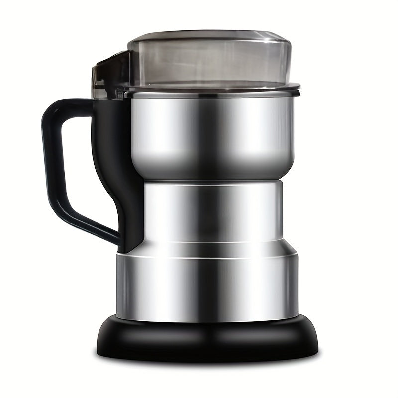 Yevropa standarti rozetkali elektr spice maydalagich, zanglamaydigan po'latdan yasalgan konstruktsiya, portativ dizayn. Quruq yong'oq va donlarni tez maydalaydi, batareyaga ehtiyoj yo'q.