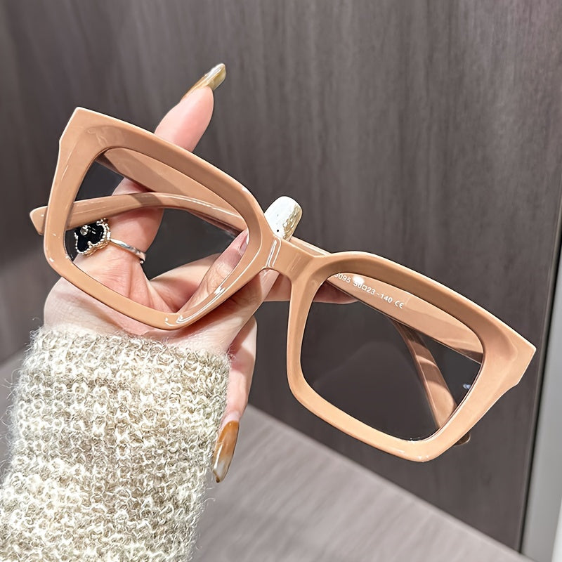 Square Optical Frame Glasses for Women Clear Lens Computer Spectacles
