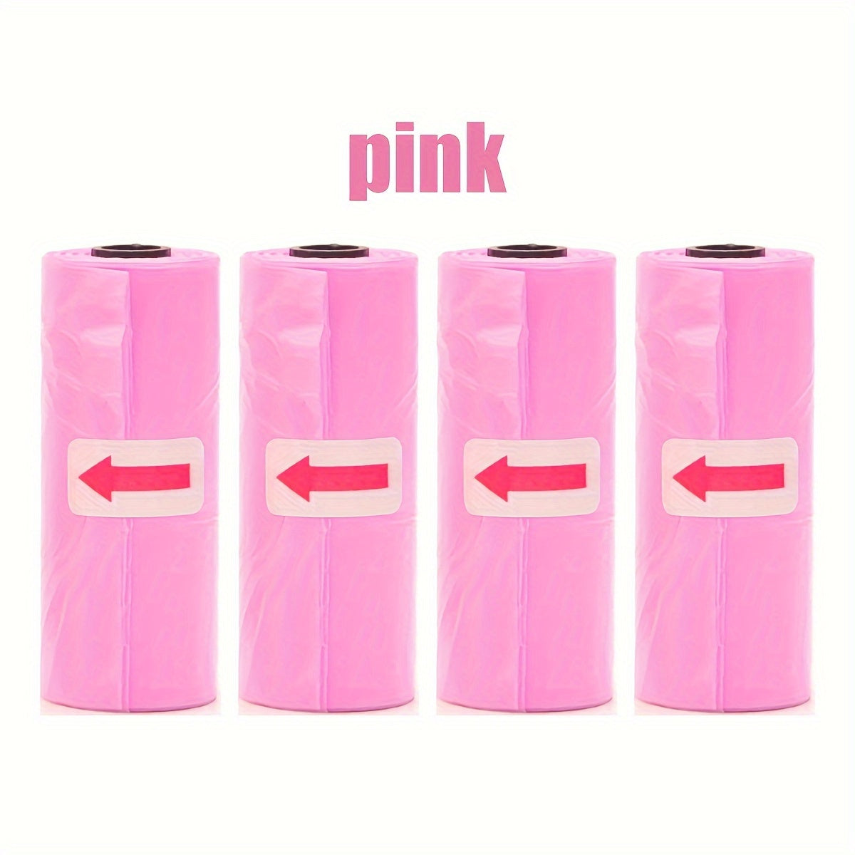 Small Garbage Bags for Car Trash Cans - 60 Bags per Roll, 4 Rolls