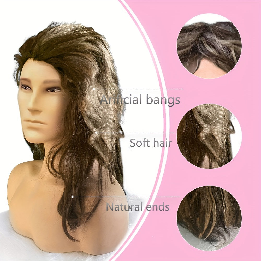 Synthetic Wig for Costume Parties and Cosplay Retro 70s 80s Style Unisex