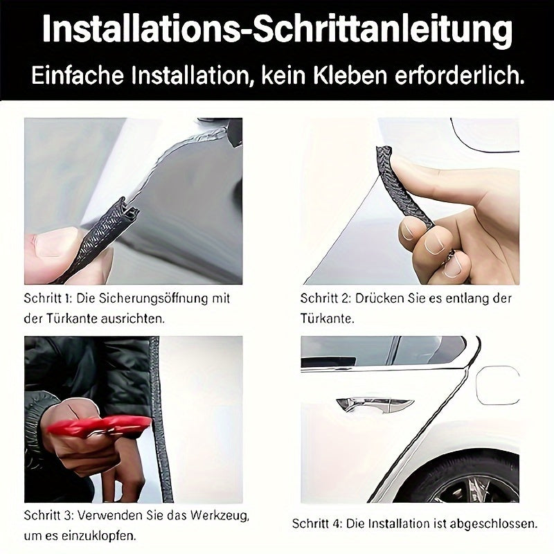 12m U-Shaped Rubber Car Door Edge Guard Seal Strip for Protection