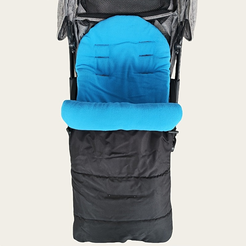 Youthful Stroller Foot Cover Waterproof Insulated for Autumn Winter Grey Blue