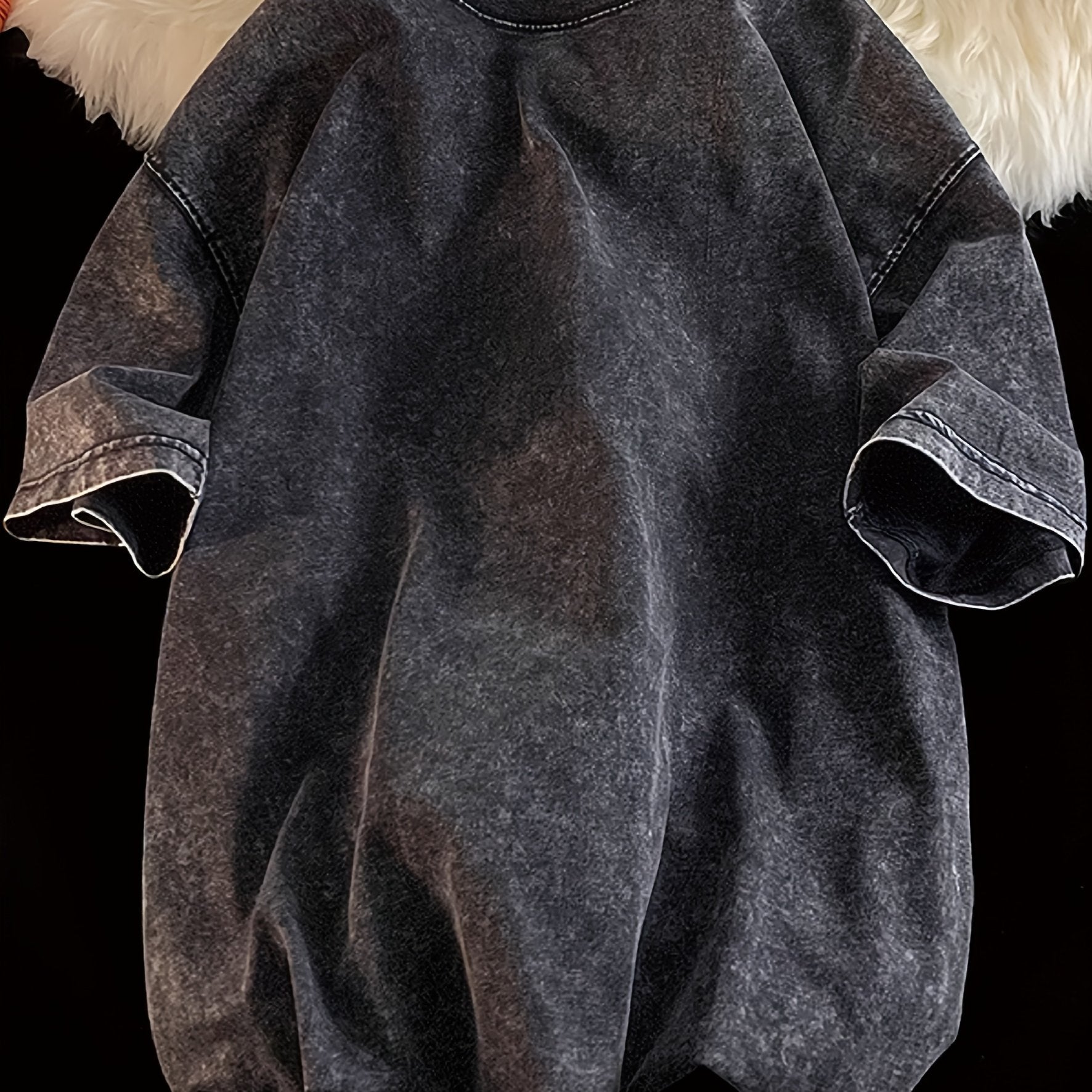 Unisex Vintage Tie Dye Cotton T-Shirt with Crew Neck and Loose Fit for Summer