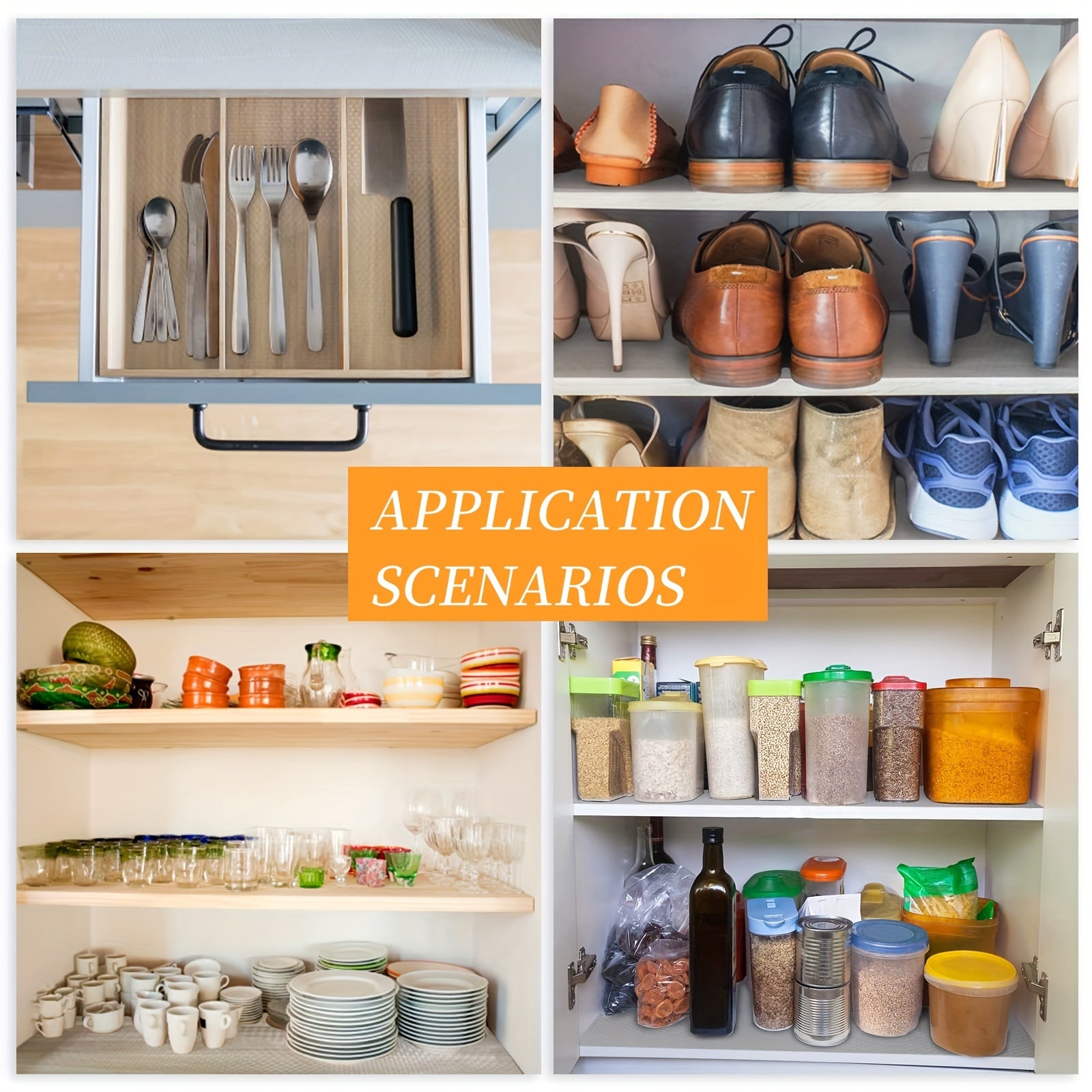 Forro de cajón impermeable y antideslizante EVA para cocina, armario y zapatero, duradero y cortable