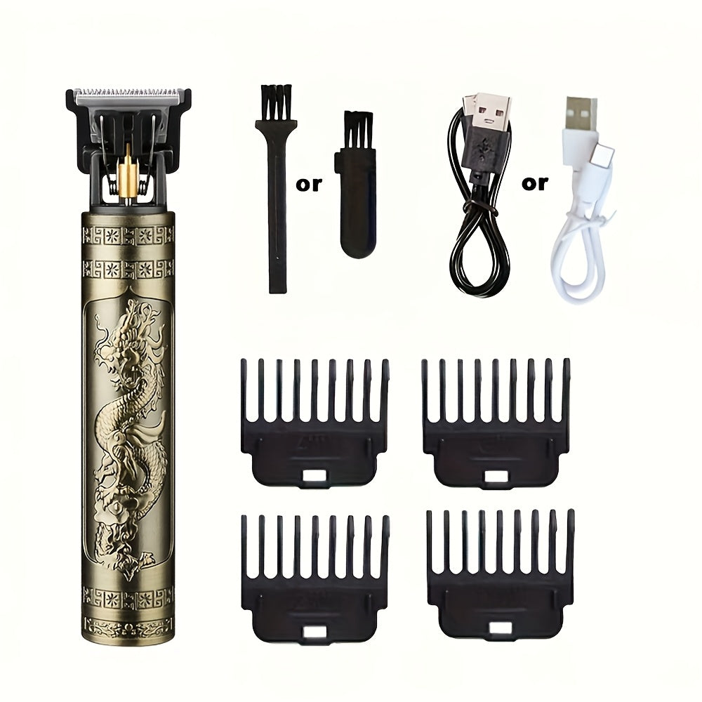 Men Electric Hair Clipper Rechargeable Lithium Battery With Detachable Combs