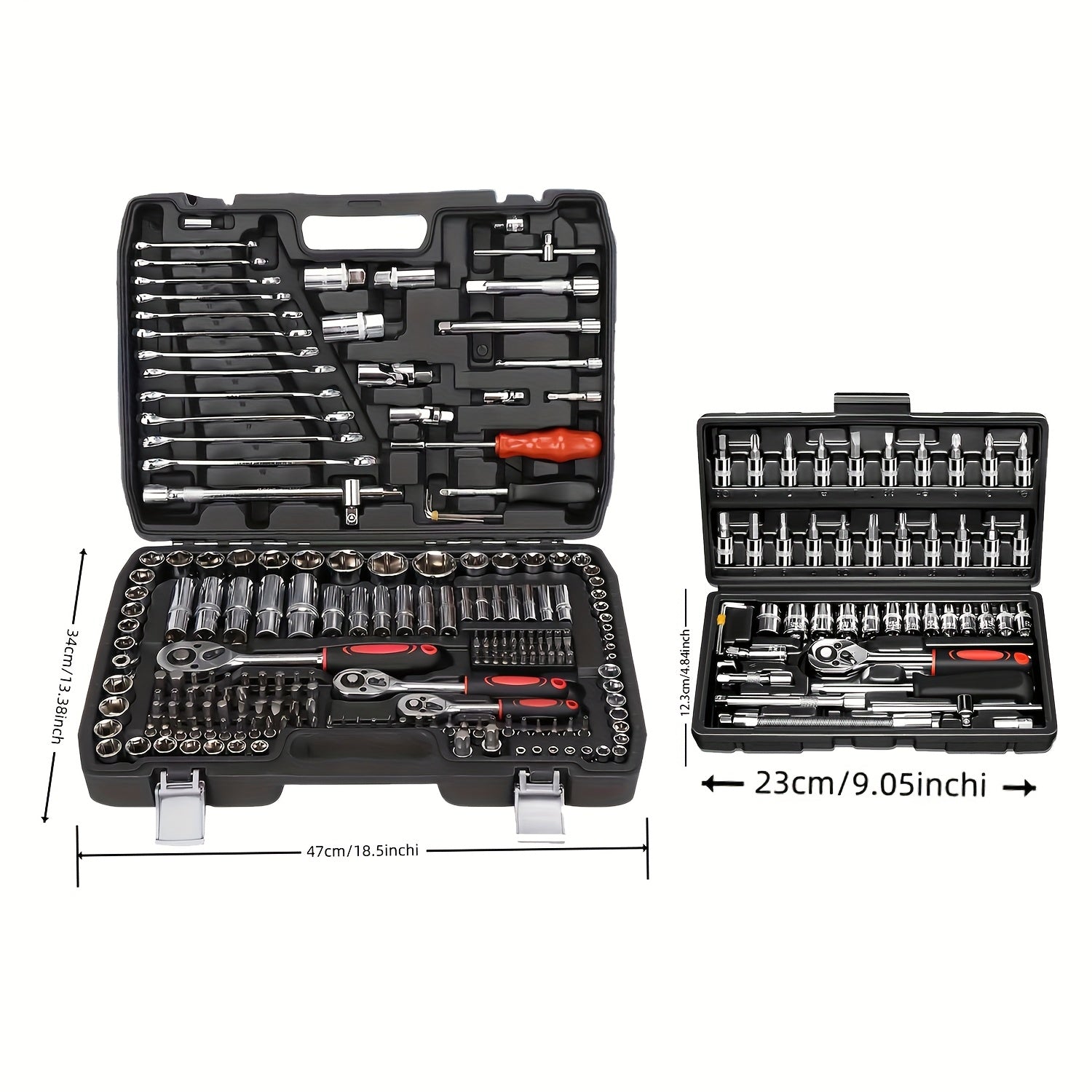 Mechanic Tool Socket Set 216/46pcs 1/2 1/4 3/8 Inch Drive SAE Metric