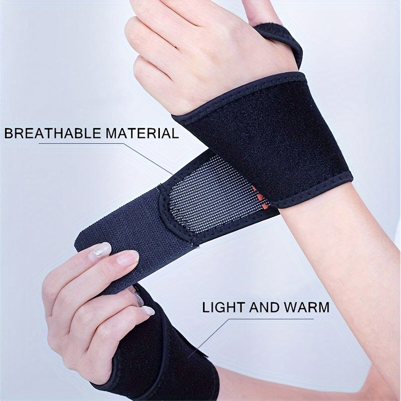 Magnetic Wrist Support Brace with Washable Cloth Wristband for Pain Relief