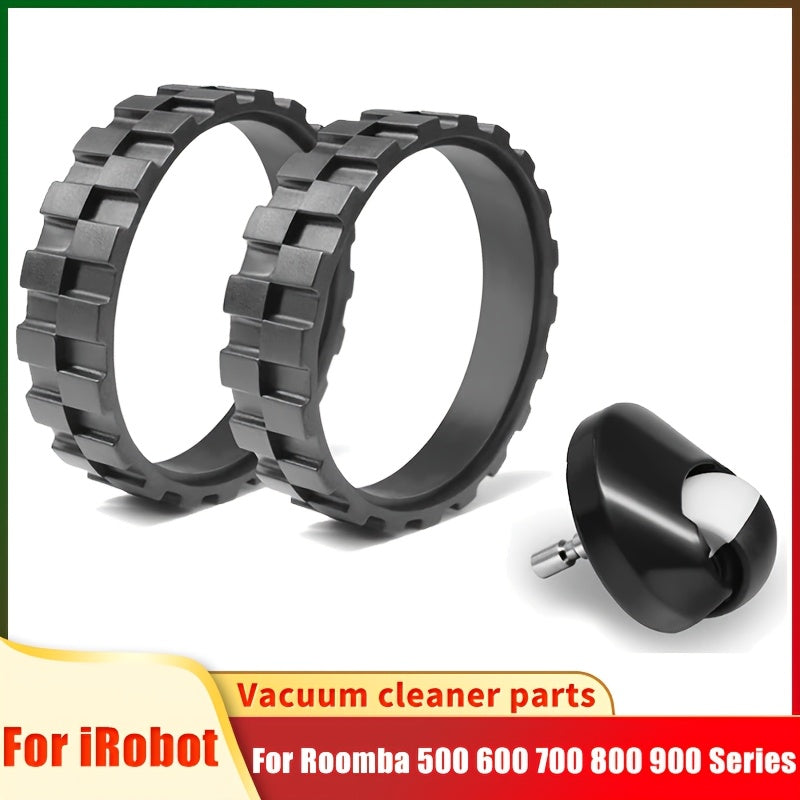 Silicone Replacement Wheels for Robot Vacuums, Non-Slip, Compatible with 500-900 Series