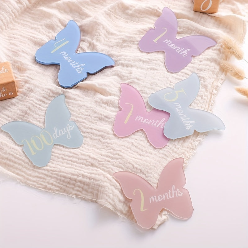 Bebek o'sishi va e'lonlar uchun akril mileston kartalari to'plami, o'sish disk bilan