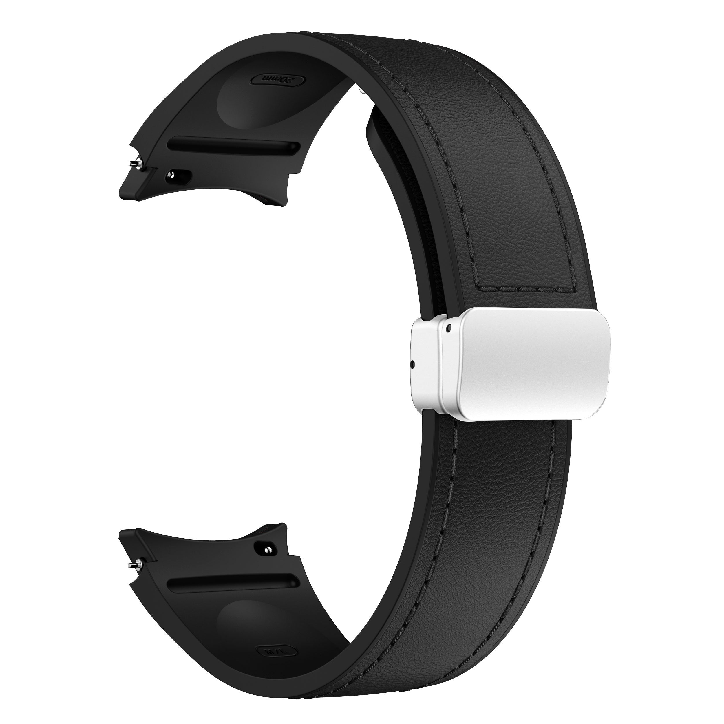 Silicone Smartwatch Strap 20mm with Magnetic Buckle for Galaxy Watch 4 5 6