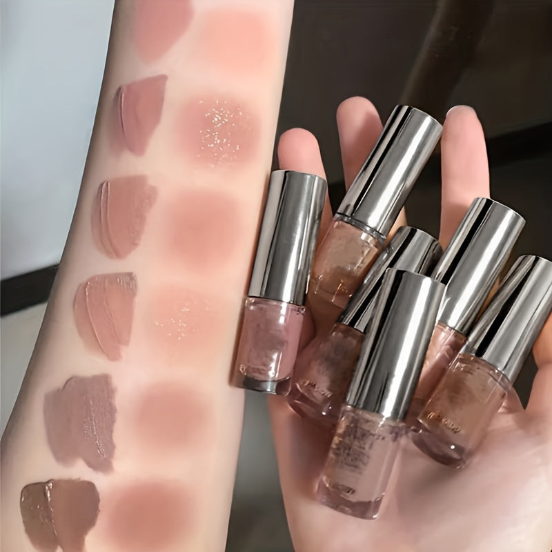 Женский жидкий стик для теней с матовым глиттером, кремовый контур для глаз, 5-8 оттенков