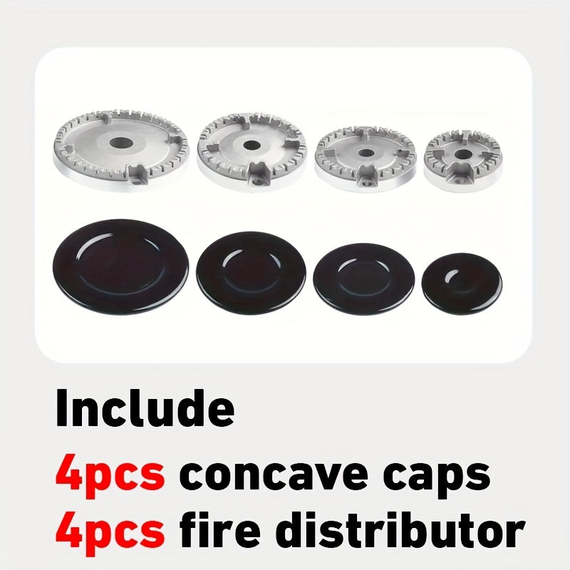 4 dona konveks bo'lmagan yong'inni o'chirish qoplami va yong'in bo'linmasi to'plami gaz plitkalari va pechlar uchun