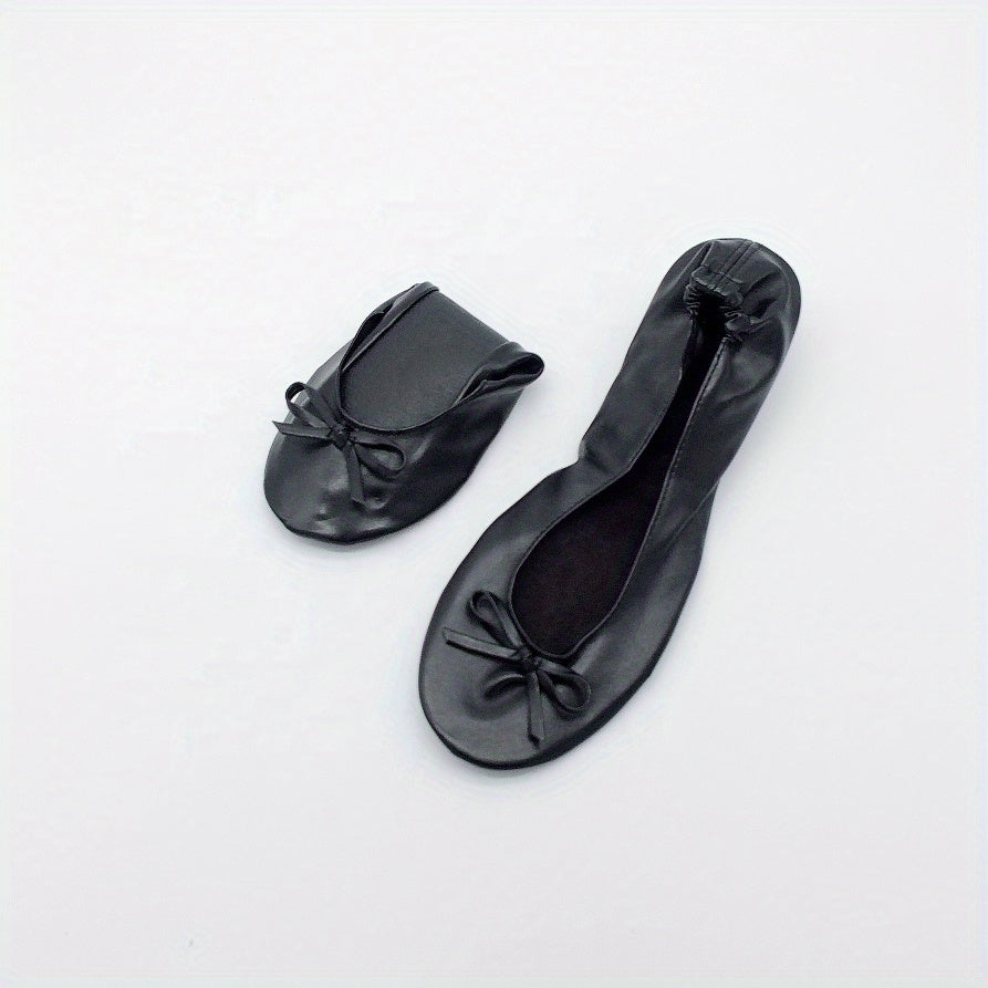 ayollar uchun buriladigan balet tufli, tugma bilan, yumshoq tagliklar, to'ylar uchun