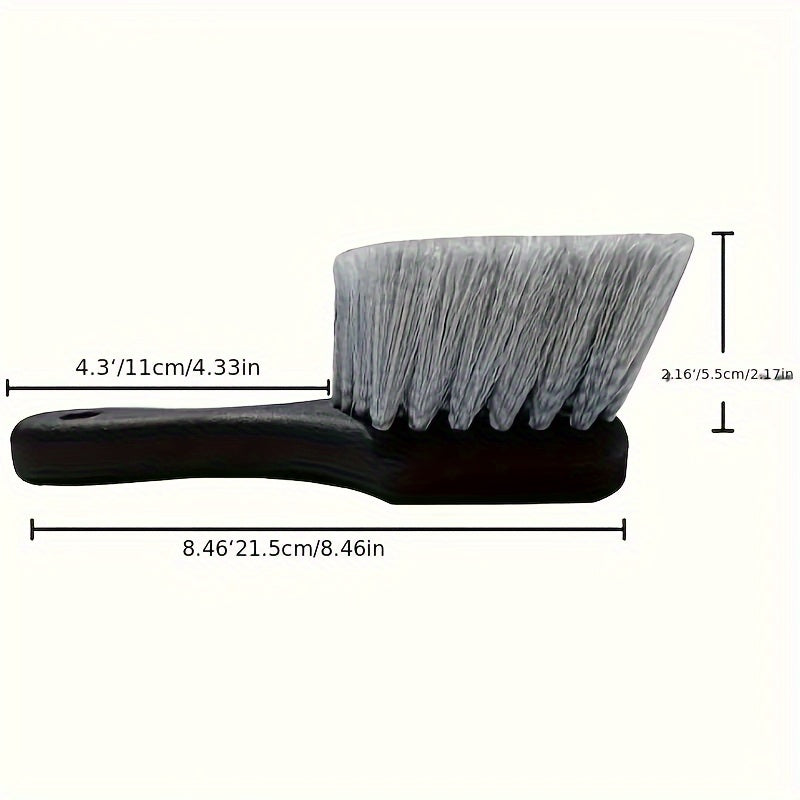 Kit de limpieza para coche de 27 piezas, interior y exterior, cepillos para ruedas, sin necesidad de energía