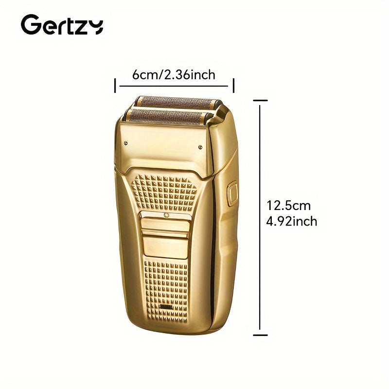 USB Rechargeable Reciprocating Shaver with Twin Blades - Perfect Gift