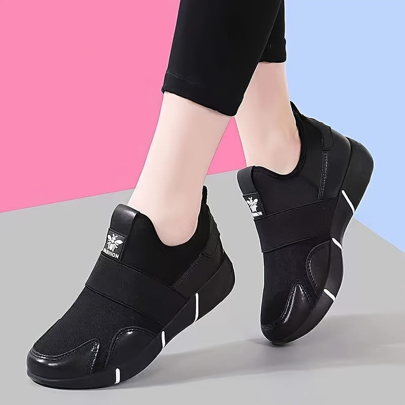 Zapatillas de lona altas para mujer sin cordones para viajes casuales de otoño
