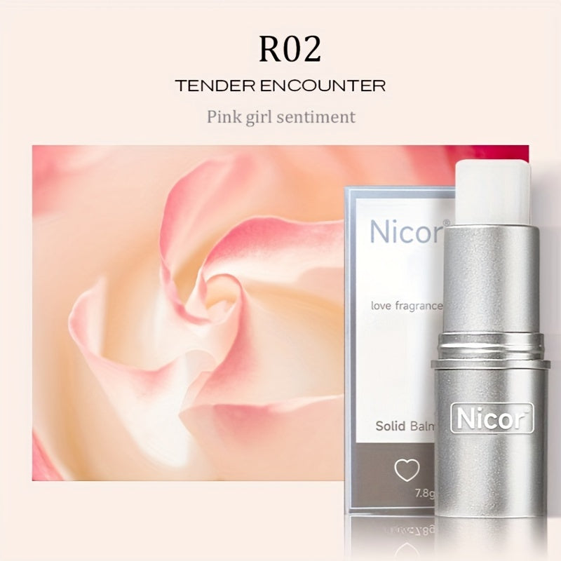 Unisex Solid Perfume Stick with Floral Scent and Plant Squalane 5 Scents