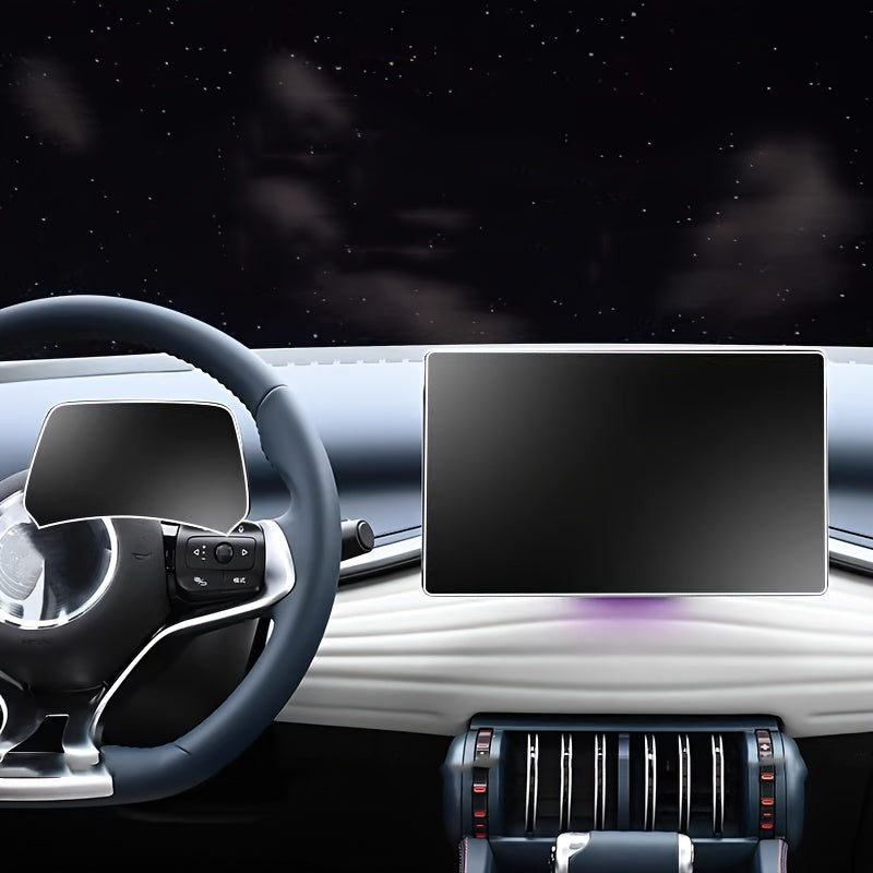 Pack de 2 protectores de pantalla de vidrio templado para navegación de coche de 15.6 pulgadas y velocímetro