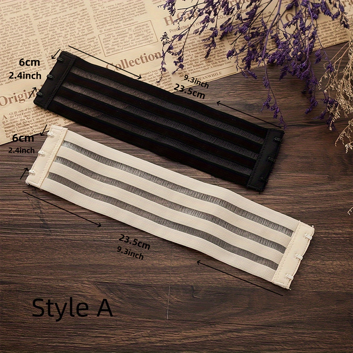 2 Pack Nylon Bra Strap Extenders Adjustable Lingerie Accessories for Women