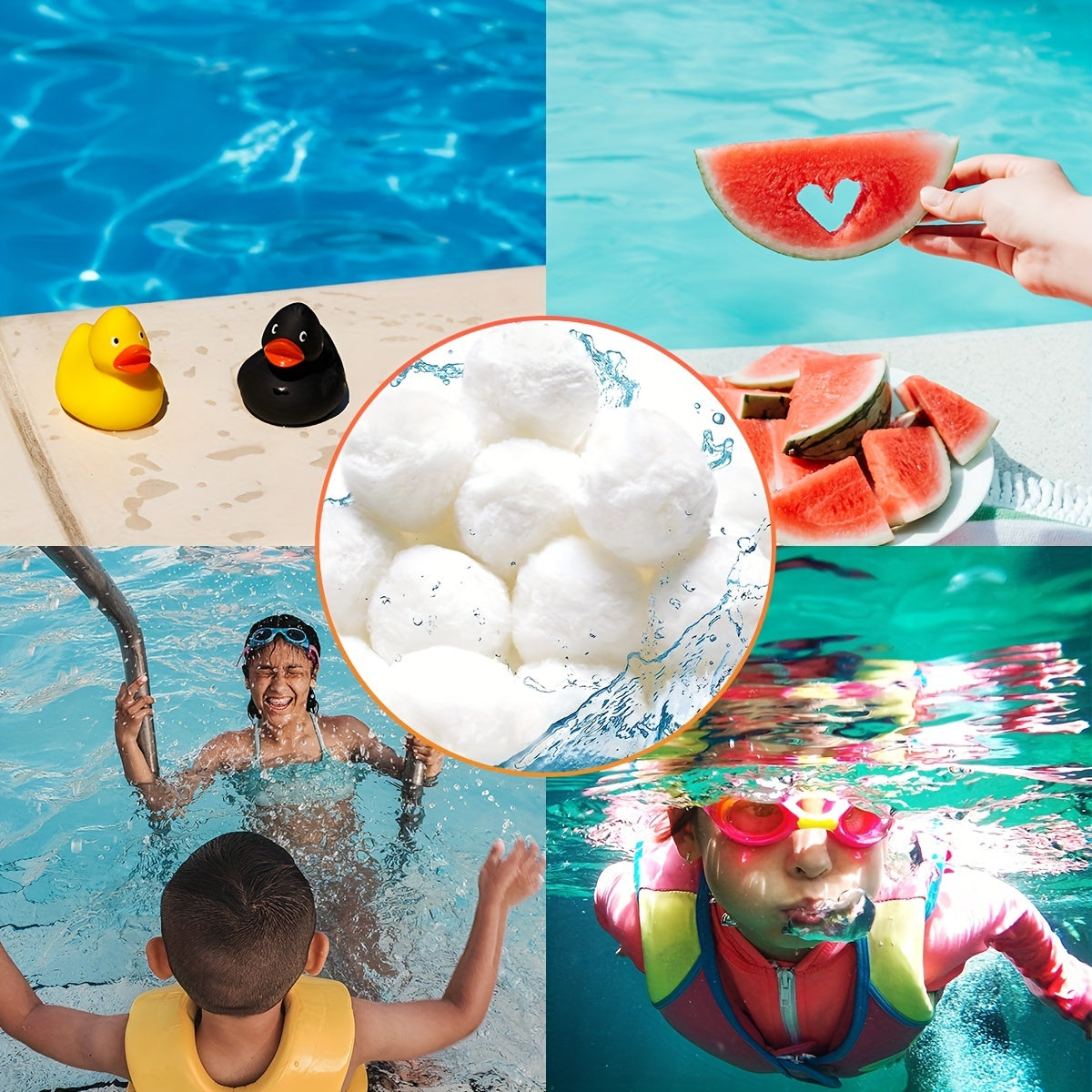 Medios filtrantes para piscinas bolas filtrantes para clarificación del agua de piscina