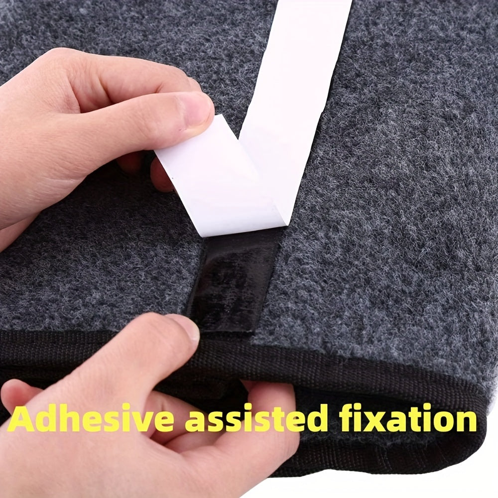 Car Interior Organizer Folding Storage Box Black Gray Car Boot Felt Cloth