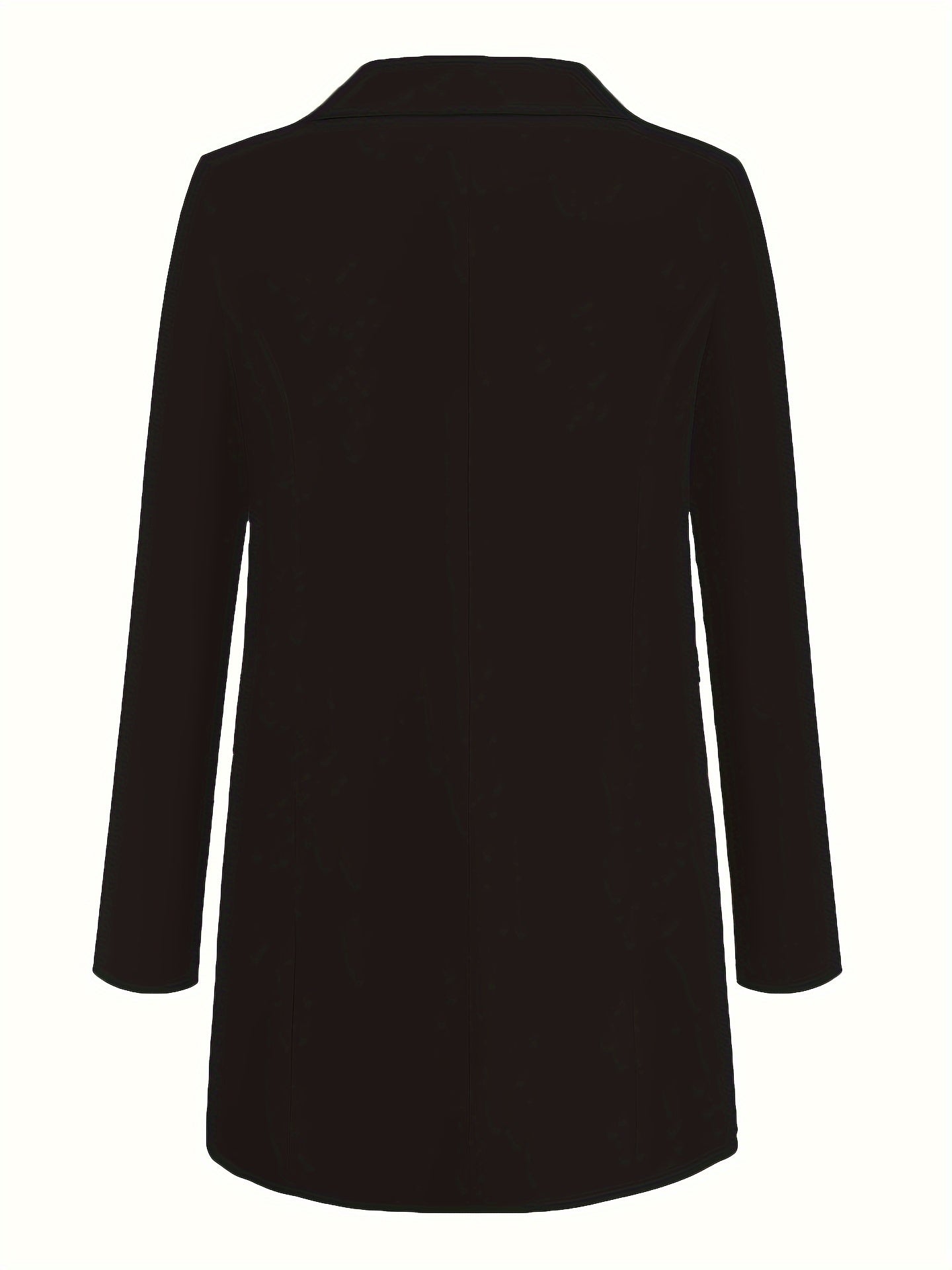 Women's Solid Color Suit with Collar and Slim Fit Cardigan for Spring and Autumn