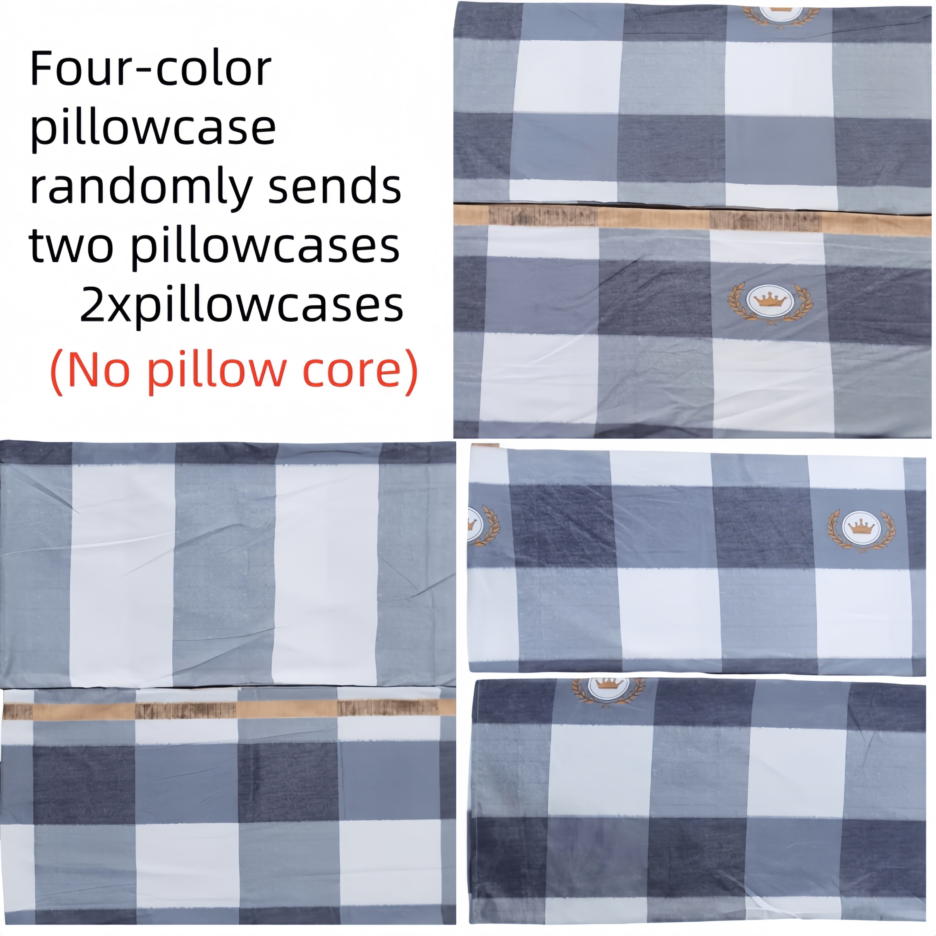 Two Soft Floral Diamond Print Pillowcases Skin-Friendly Hypoallergenic Machine Washable