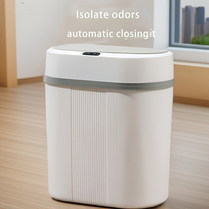 Uy uchun ishlatiladigan batareya bilan ishlaydigan ABS rezina aqlli sensor axlat qutisi