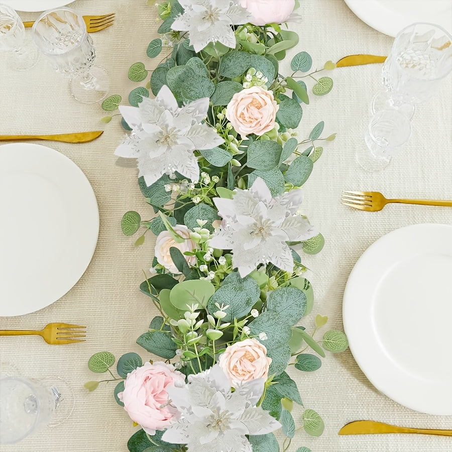 Artificial Flowers Set of 4 Red 5.5 Inch Stems with Clips for Decorations