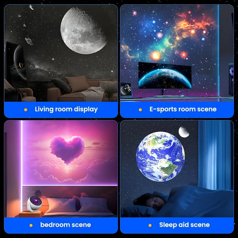 Kids 4K HD Globe Projector 13-in-1 Star Planetarium Night Light