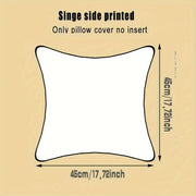 Personalized Pet Photo Cushion Cover 18x18 Inches Custom Photo Pillowcase Knit Fabric