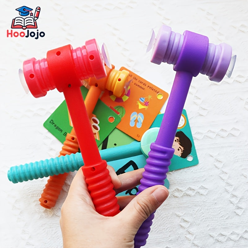Dual-Sided Suction Cup Hammer for Educational Phonics Word Cards Classroom Learning Toy