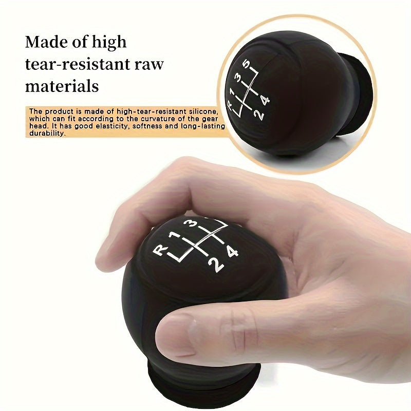 Premium Silikon Gear Shift Knob Cover Anti-Slip Dustproof Waterproof Vehicle Interior