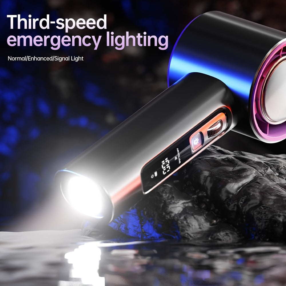 Mini Handheld Fan with Adjustable Speeds, USB Charging, Aromatherapy, LED Display